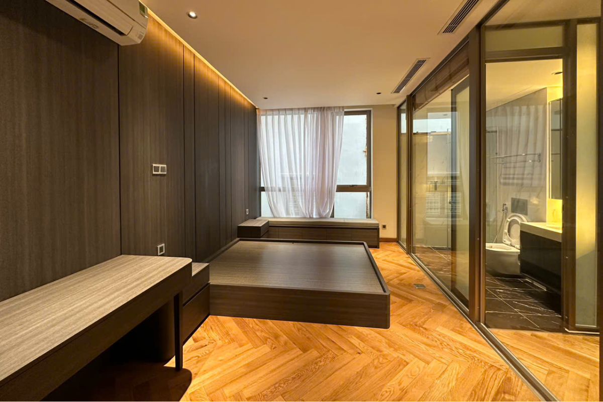 Sàn gỗ xương cá cao cấp không gian luxury