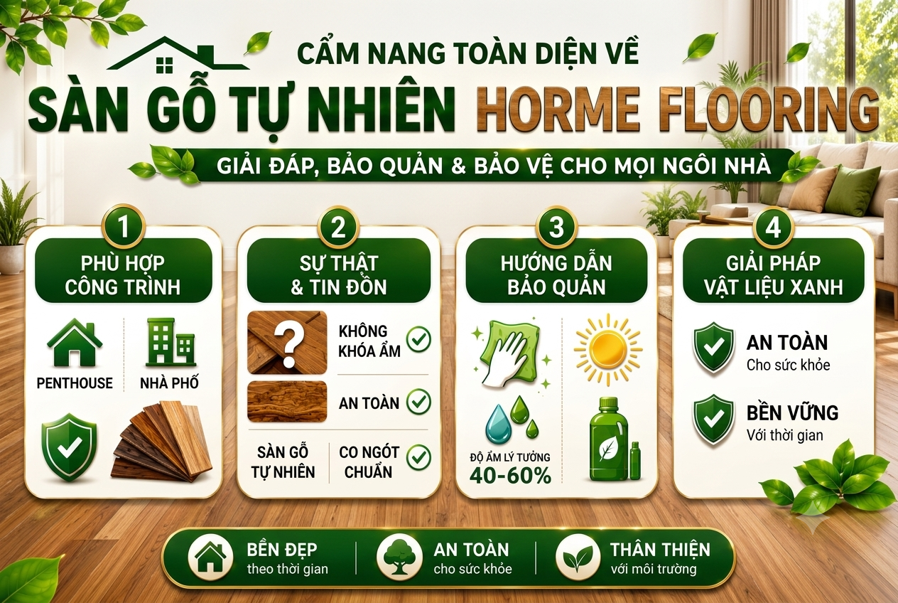 (VN) Cẩm Nang Sàn Gỗ Tự Nhiên: Đập Tan Tin Đồn, Khẳng Định Giải Pháp Vật Liệu Xanh Cho Mọi Nhà