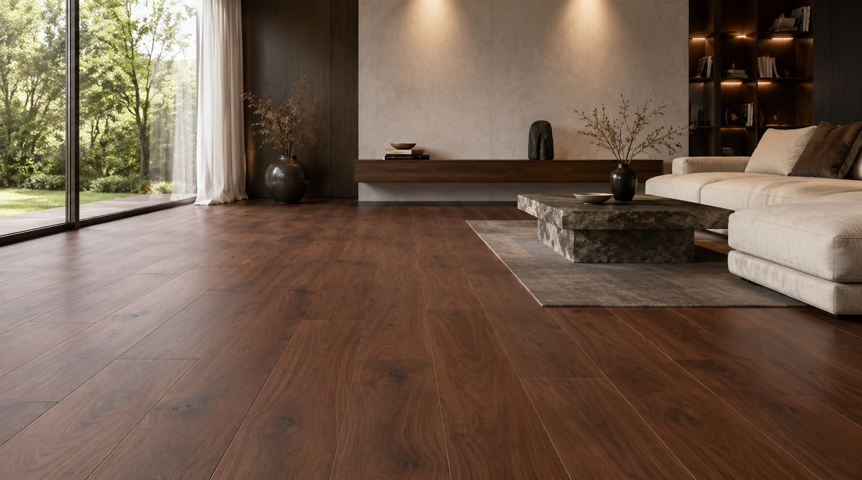 (VN) Sàn Gỗ Walnut Trong Nội Thất Cao Cấp: Giá Trị Đằng Sau Vẻ Đẹp Sang Trọng